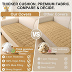 Smiry Couch Cover for Dogs, Non Slip Fuzzy Pet Sofa Arm Covers Washable | Sofa - Image 4
