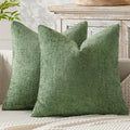 MIULEE Decorative Couch Throw Pillow Covers 18x18 Inch Sage Green 2 Pack | by MIULEE