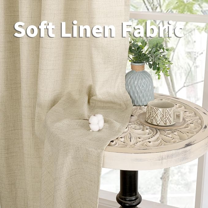 YoungsTex Linen Curtains 72 Inch Length - Image 6