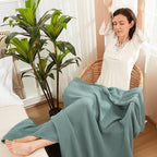 EMME Muslin Blankets for Adults Throw Blanket for Couch Breathable Gauze Soft - Image 4