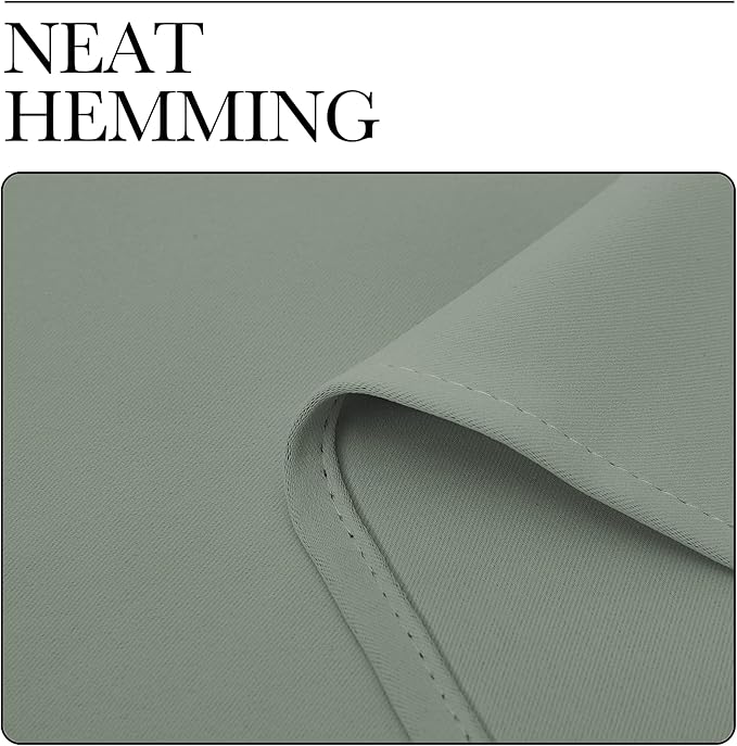 NICETOWN Bedroom Curtain Panels Blackout Draperies, Thermal Insulated Solid - Image 7