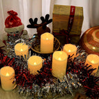 Aignis 14pcs Flameless LED Candles Battery Operated with Remote Timer, Outdoor Indoor Waterproof, Warm Glow for Cozy & Romantic Home/Wedding/Holiday Décor (D 3'' x H 4''/5''/6'')