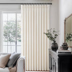 Cream 70 Inch Extra Wide Curtains 102 Inch Long - Image 6