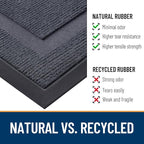 OLANLY Front Door Mat Outside 71x23, All-Season Heavy-Duty Rubber Doormat | - Image 4