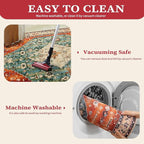 SERISSA 10x14 Washable Non Slip Boho Area Rug - Image 3