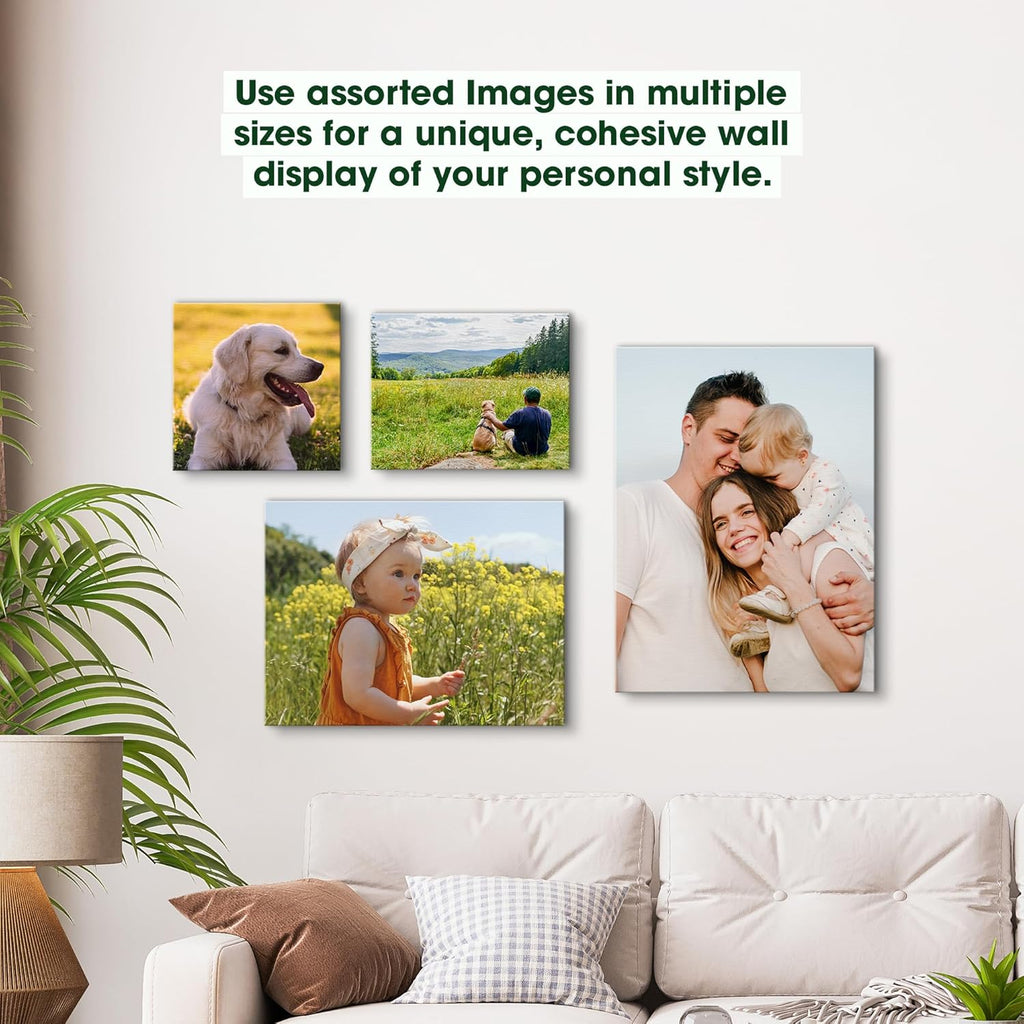 BuildASign Custom Canvas Prints with Your Photos – Personalized Picture To Canvas Wall Art, Perfect for Home Decor, Gifts & Keepsakes, Ready to Hang (11" L x 14" W x .75”D, Classic Brown)