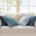 Topfinel Decorative Throw Pillow Covers Aque Teal Blue Gray Series, Summer - Image 2