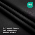 Joydeco 84 Inch Black Curtains 2 Panels Set, Room Darkening Drapes - Image 2
