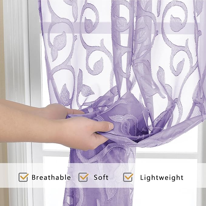 Furman Sheer Curtains 72 inches Long - Image 5