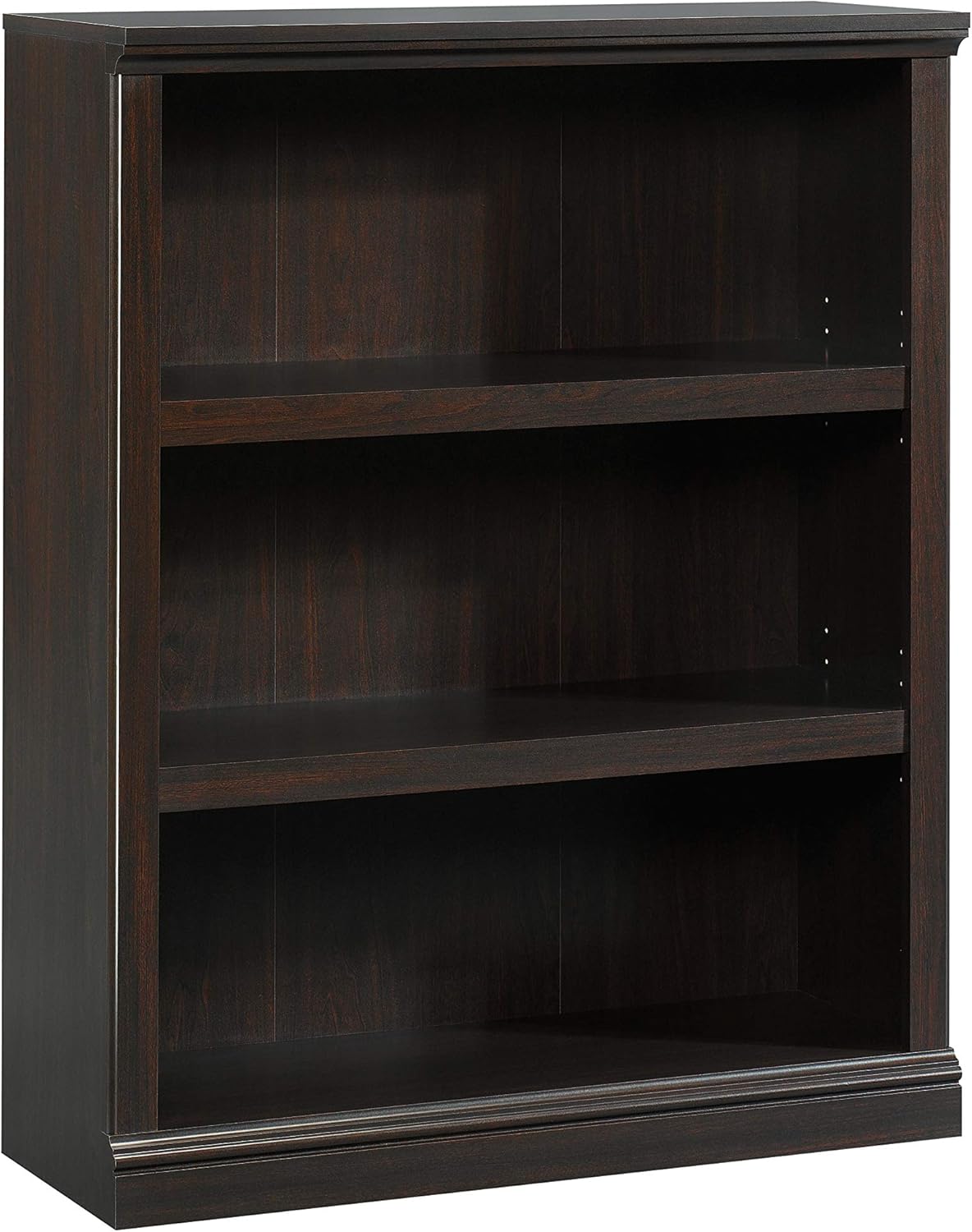 Sauder Miscellaneous Storage 3-Shelf Bookcase/ Book shelf, Jamocha Wood finish