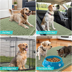 OLANLY Dog Door Mat for Muddy Paws 47x32, Super Absorbent Chenille Mud Mat | - Image 7