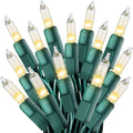 Clear Christmas Lights 25FT 100 Incandescent Bulbs Warm White Mini Lights with Green Wire for Christmas Tree, Garland, Thanksgiving, Wedding, Party, Home, Indoor & Outdoor Festival Decoration