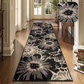 Findosom Hallway Runner Rug 2x8, Non Slip High-Low Textured Floral Washable by Findosom