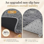 PLHXFR 6x9 Area Rugs Living Room: Fluffy Bedroom Rug Shag Carpet Grey | Upgrade - Image 6