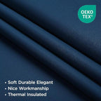 Joydeco Blackout Curtains 84 Inch Length 2 Panels Set, Thermal Insulated Black - Image 5
