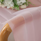 Chyhomenyc Blush Pink Sheer Curtains 78 Inches Long 2 Panels Set - Image 2