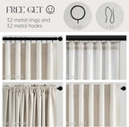 Extra Wide Total Blackout 96 Inch Curtains 72 Inches Wide - Image 4