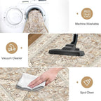 Yamaziot Washable Runner Rug, 2x10 Non-Slip Boho Hallway Kitchen Rug | Stain - Image 6