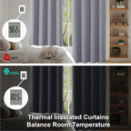 Simplebrand Ava Silver Grey Short 36 Inches Blackout Curtain 2 Panels Set - Image 6
