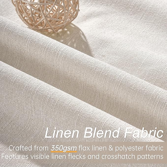 Extra Wide 100 Inch Length Blackout Curtains & Drapes 84 Inches Long 2 Panels - Image 2