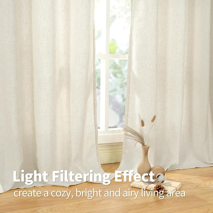 YoungsTex Linen Curtains 80 Inches Length - Image 5