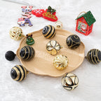 100Pcs Christmas Balls Ornaments Set, Shatterproof Christmas Decorations with Hand-held Gift Package for Xmas Tree/Holiday/Wedding/Holiday/Party Decor (Black & Gold)
