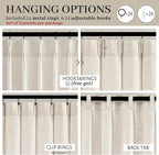 Extra Wide 70 Inch Memory Trained Pinch Pleated Curtains 92 Inches Long - Image 5