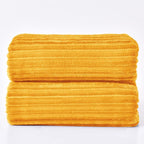 BEDELITE 3D Ribbed Mustard Yellow King Size Blankets - Image 9