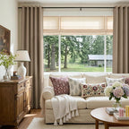100% Blackout Linen Textured Curtains 84 Inch Long, Copper Brown | 100% - Image 5