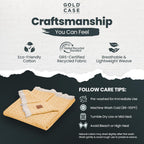 Gold Case Throw Blanket for Couch – 100% Recycled Turkish Cotton Blankets & Throws – Elegant Decorative Throw Blankets for Living Room Sofa – Woven Throws for Couch – Retro Mustard – 50x60