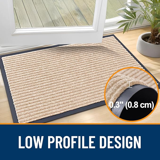 OLANLY Front Door Mat 47x23, Waterproof Heavy-Duty Indoor Outdoor Doormat | - Image 4