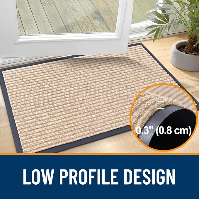 OLANLY Front Door Mat 71x34, Waterproof Heavy-Duty Indoor Outdoor Doormat | - Image 4