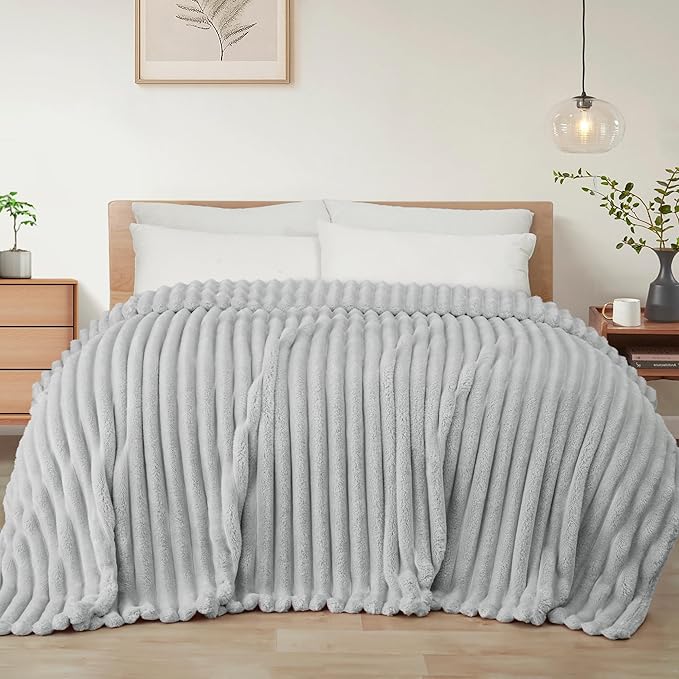 Exclusivo Mezcla Striped Twin Size Fleece Blanket by ExclusivoMezcla