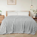 Exclusivo Mezcla Striped Twin Size Fleece Blanket by ExclusivoMezcla