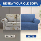 Stretch Couch Covers for Sofa, 3 Cushion Couch Slipcover, Riverside | 1-Piece - Image 8