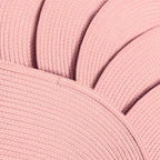 AHHFSMEI Placemats Set of 6 for Dining Table Washable Woven Vinyl Non-Slip 18x12 inches Placemat Heat-Resistant Durable Table Mats for Dining Table Easy to Clean(Pink)