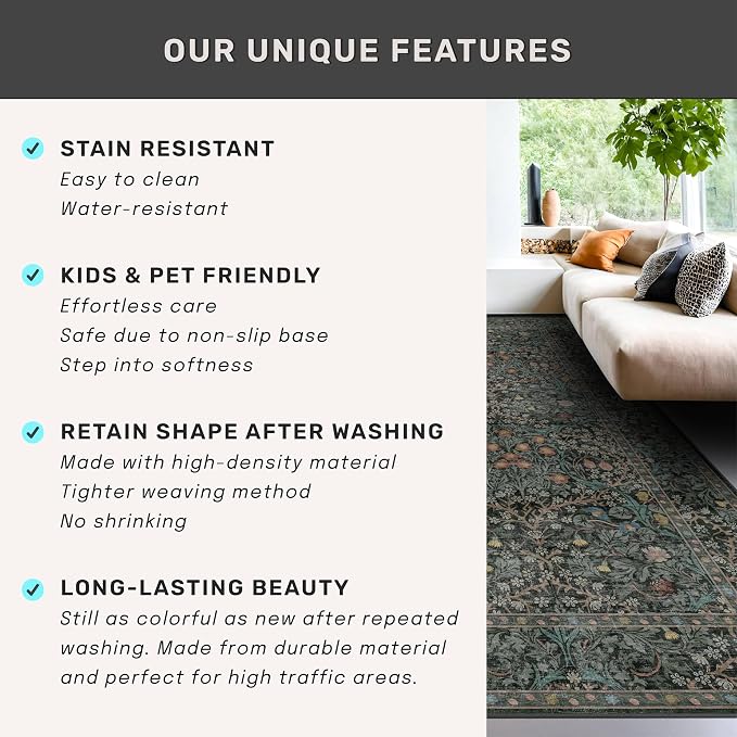 8x12 Area Rug for Living Room - Image 7
