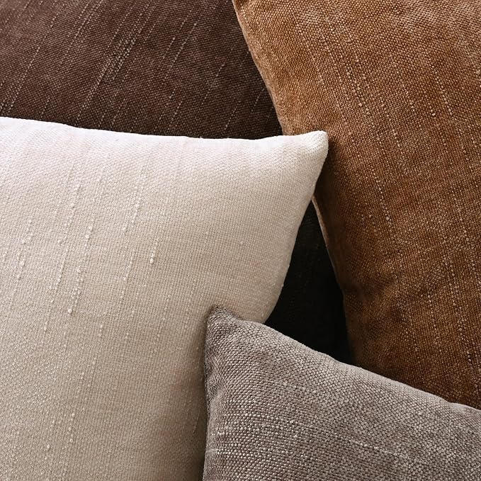 Set of 4 Soft Textured Decorative Throw Pillow Covers 12X20 Inch Cozy Farmhouse - Image 5