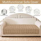 Couch Cover for Dogs, Washable Non Slip Plush Flannel Sofa Protector | Thick - Image 3