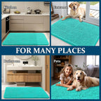 OLANLY Dog Door Mat for Muddy Paws 40x24, Super Absorbent Chenille Mud Mat | - Image 8