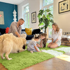 OLANLY 2x3 Machine Washable Small Bedside Rug, Soft Fluffy Shaggy Entryway - Image 8