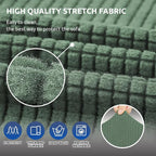 Stretch Couch Covers for Sofa, 3 Cushion Slipcover, Elastic Bottom for Dogs & - Image 5