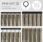 120 Inches Long Pinch Pleated Semi Sheer Curtains - Image 2