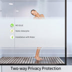 Frosted Glass Window Film with Tools,Reusable Window Privacy Film,Static Clings Window Film Kit for Home Bathroom and Office. (Pure, 23.6Inch×78.7Inch)