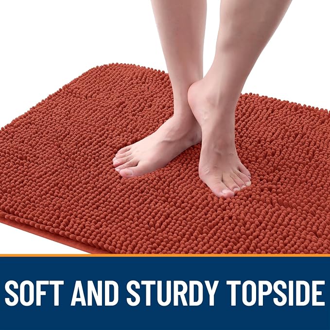 OLANLY Dog Door Mat for Muddy Paws 47x20, Super Absorbent Chenille Mud Mat | - Image 4