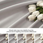 MIULEE Cobblestone Back Tab Blackout Curtains 52x96 Inch Long 2 Panels Set | - Image 7