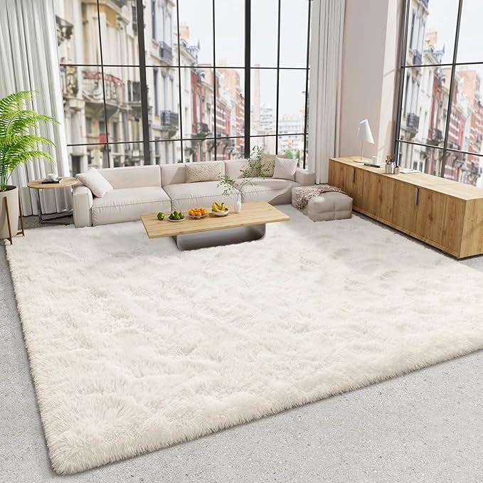 LOCHAS Area Rugs 10x14 Fluffy Living Room Carpets by LOCHAS