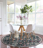 Lahome Moroccan Washable Round Area Rug, Soft Round Rugs 6ft Ultra-Thin | - Image 6