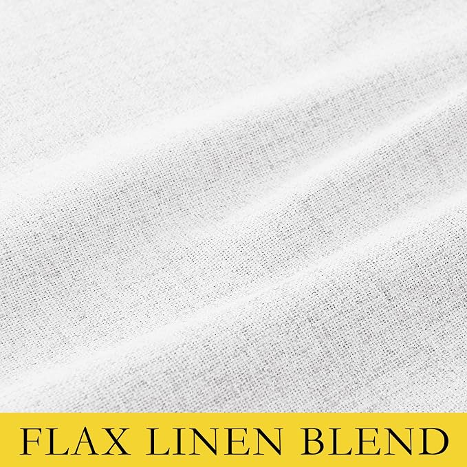 NICETOWN 100% Blackout Linen Curtains - Image 3