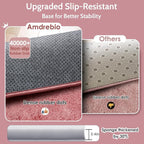 Amdrebio Blush Pink Large Round Rug 8Ft - Image 7